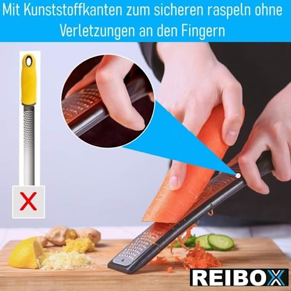 MAVURA ostehøvl »REIBOX Premium parmesan rivejern osteudsnitter, rivejern, til chokolade ingefær ost citron