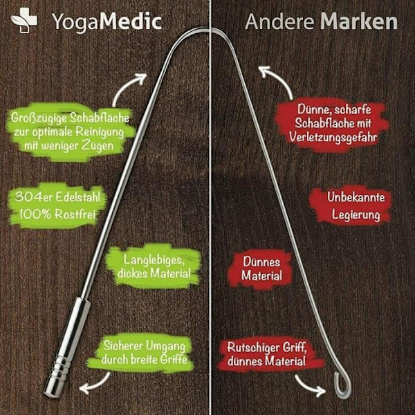 MAVURA tungskrapa tillbehör »YOGAMEDISK tungskrapa tungskrapa tunga borste tungskrapa antimikrobiell antibakteriell