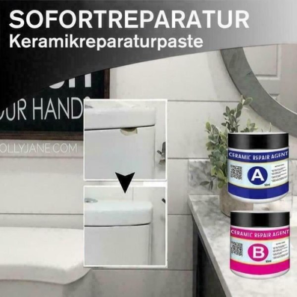 MAVURA Modeling Paste » Keramisk reparationspasta, porcelænsreparationspasta, keramik, flisereparation, pasta