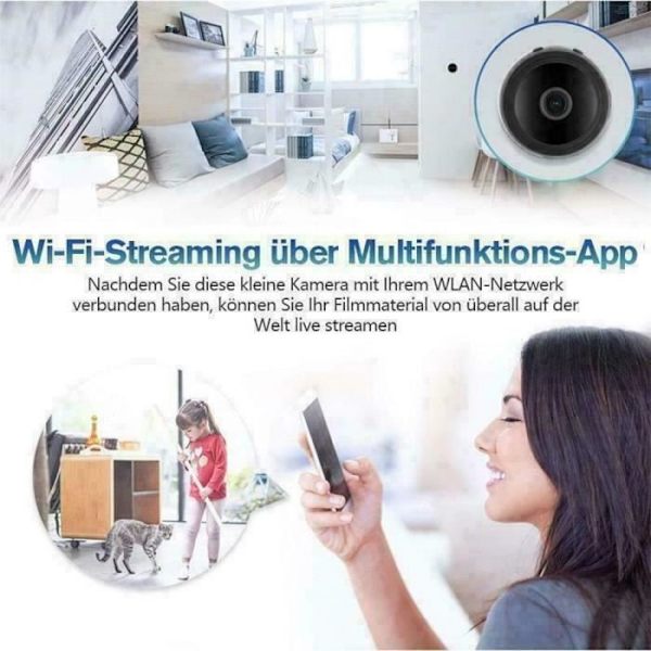 MAVURA » Rheinwing 1080p WiFi magnetisk minikamera spionkamera fuld HD overvågningskamera mini IP kamera HD netværkskamera