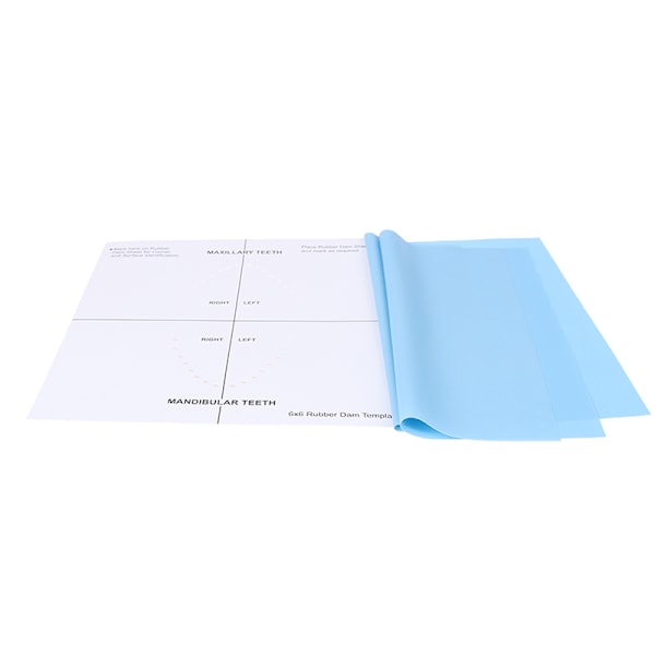 36st Dental Dam Sheet Blå Icke Sterile Dental Rubber Dam f52a Fyndiq