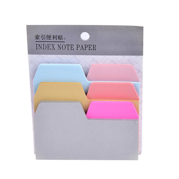 6 färger e Notebook Notebook Index Paper Card Sticker Note Memo for