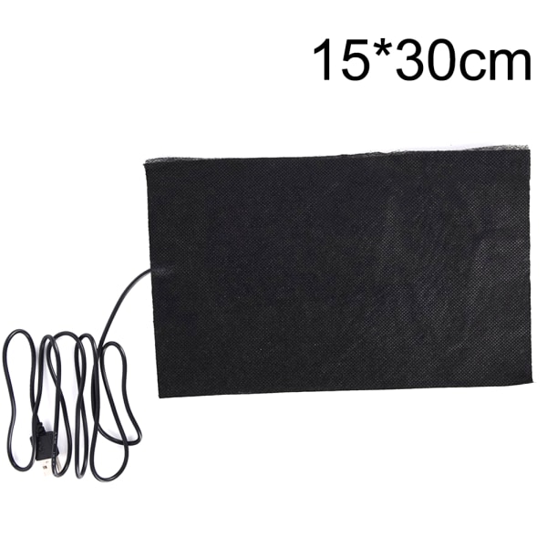 15 x 30 cm USB Warm Carbon Fiber Heated Pads Uppvärmd Jacket Coat as the picture 15*30cm