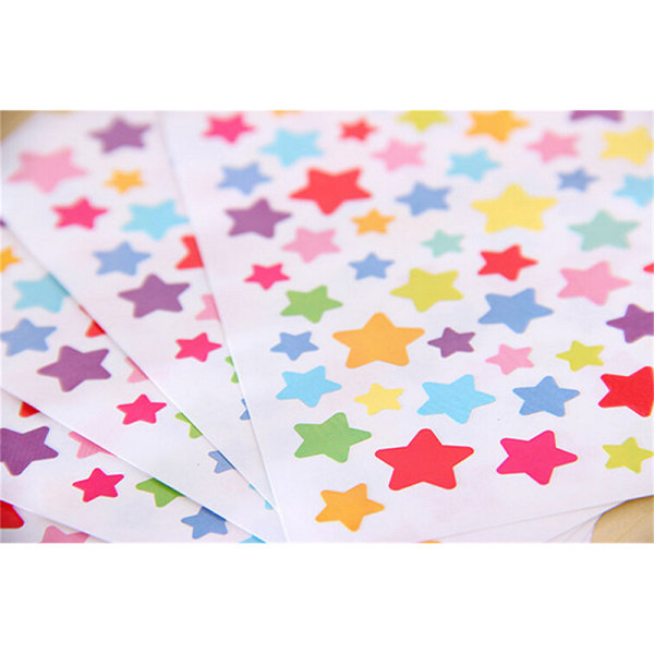 Färgglada stjärnklistermärken för skolbarnlärare R Multi 15*9cm