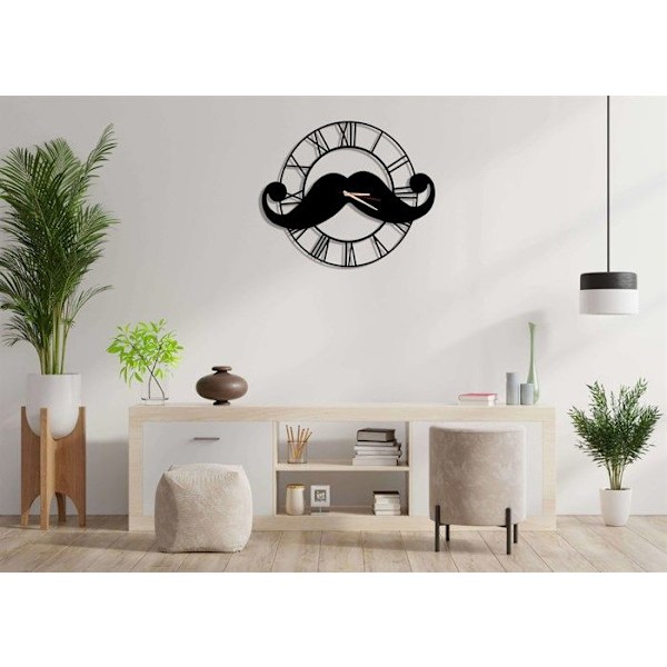 Dekory Metal Mustasch Väggklocka 100 cm