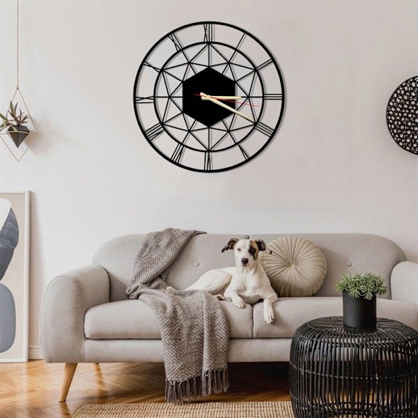 Dekory Metal Geometric Star Wall Clock 100 cm