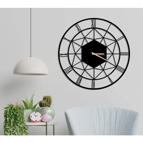 Dekory Geometric Star Metal Väggklocka 90 cm