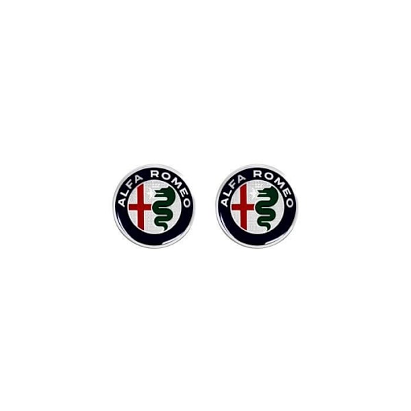 3D Alfa Romeo Logo-mærkat, 21 mm, 2 stk