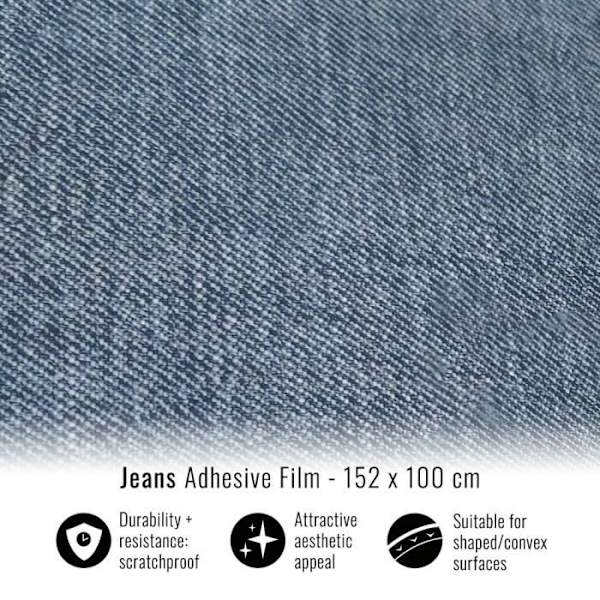 Filmadhesivinsvepning - Ej specificerat - 152 x 100 cm - Blå - Repfria - Lätt att applicera