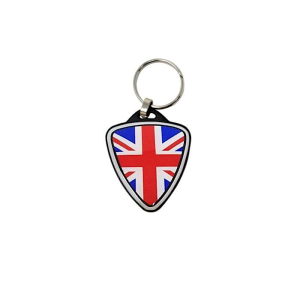 Union Jack England Shield Motorcykel Nøglering, Sort