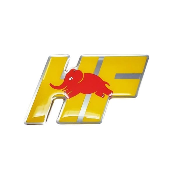 3D Lancia Official HF Logo dekal, 60 x 35 mm
