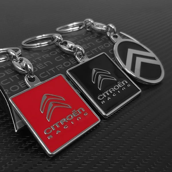 Officiel Citroën Racing metal nøglering, sort
