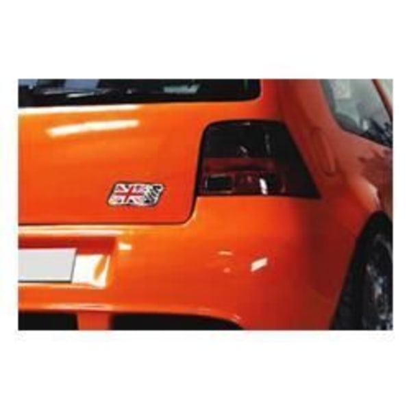 Självhäftande märken - Motorsport - Basic Kit - Carbon and Red - 2 3D-plattor - 9 x 3,5 cm