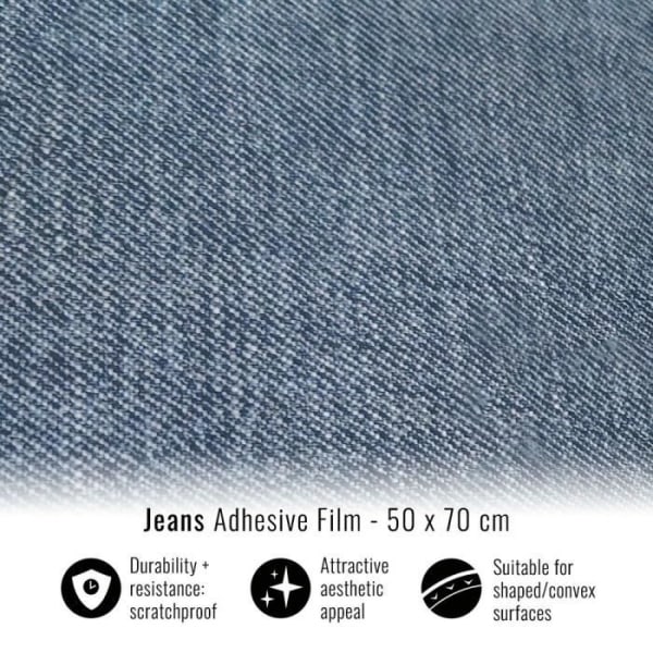 Självhäftande omslagsfilm för bilar, jeans, 50 x 70 cm