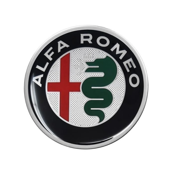 3D Alfa Romeo Logotypdekal, 65 mm