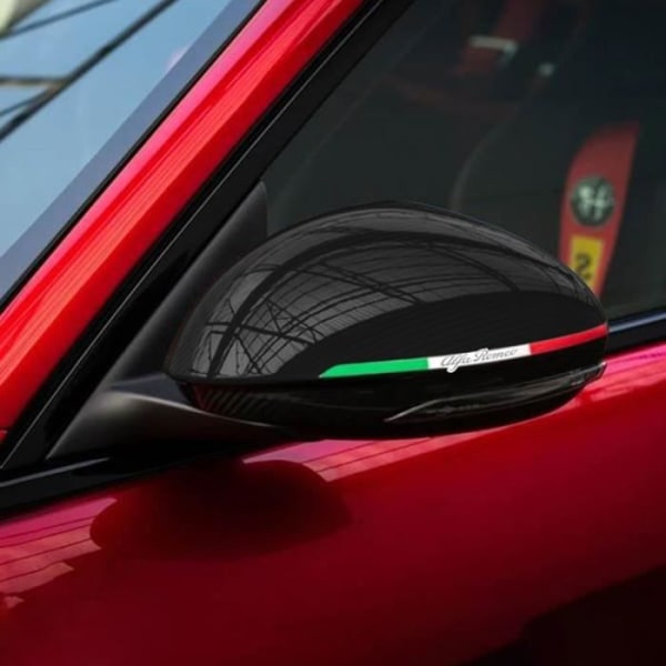 Klæbestrimler - Alfa Romeo - Italiens flag - Holografisk - 6 x 173 mm - 2 stk.