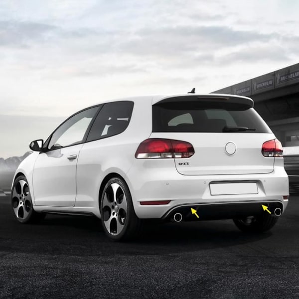Bakre självhäftande profil för Golf 6 Car, Silver