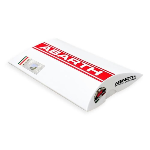 Nøglering - Abarth - Officiel - Carbon - Gul - Modstandsdygtig og holdbar Kol och gult