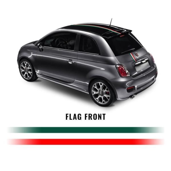 Italien flagga självhäftande remsor för Fiat 500