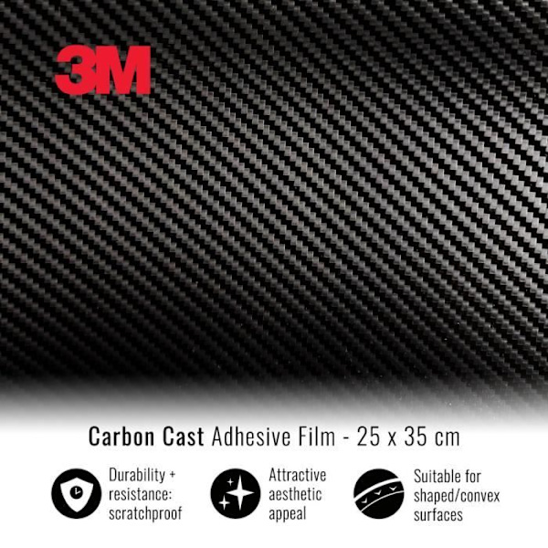 Självhäftande omslagsfilm - 3M - Koleffekt - 25 x 35 cm - Lätt att applicera - Reptålig