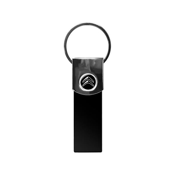 Officiel sort Citroën nøglering, sort logo
