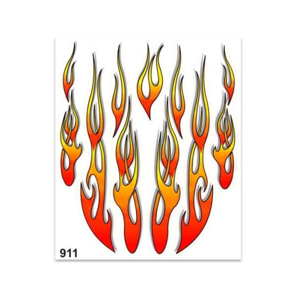 Sticker Tribal Flames Sticker, 20 x 24 cm