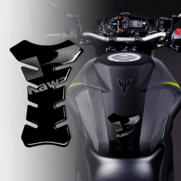 Skydd Reservoar 3D - Protek - Kawasaki - Svart - 20 cm - 12,5 cm Svart