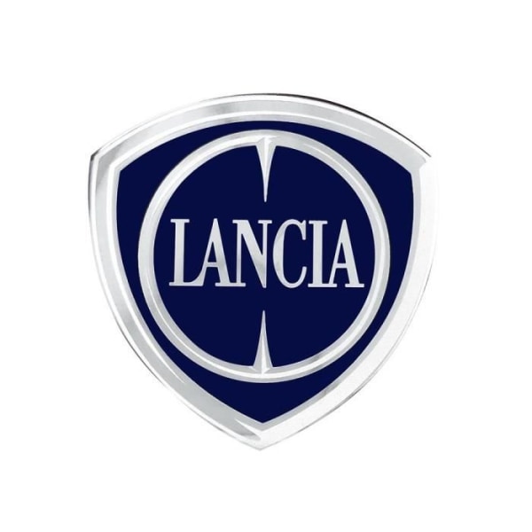 3D-dekal Lancias officiella logotyp, sköld 48 x 47 mm