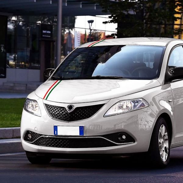 Stripes Car Stickers, Italiens flag, 80 mm x 5 m