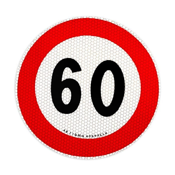 EU-godkänd Speed Limit Sticker, 60 km/h