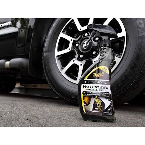 Fälg- och däckrengörare - Meguiar's - Ultimate Waterless - 710 ml - Blank finish - UV-skydd Svart