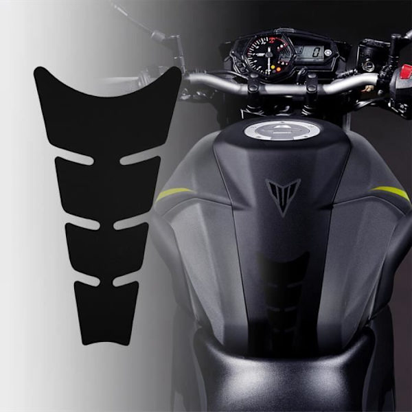 Rhino Flat Adhesive Protection til motorcykeltank, sort, 20,5 x 11,5 cm