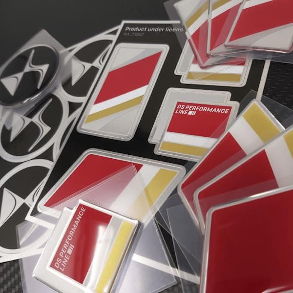 Officielle DS badges, sort, 60 mm