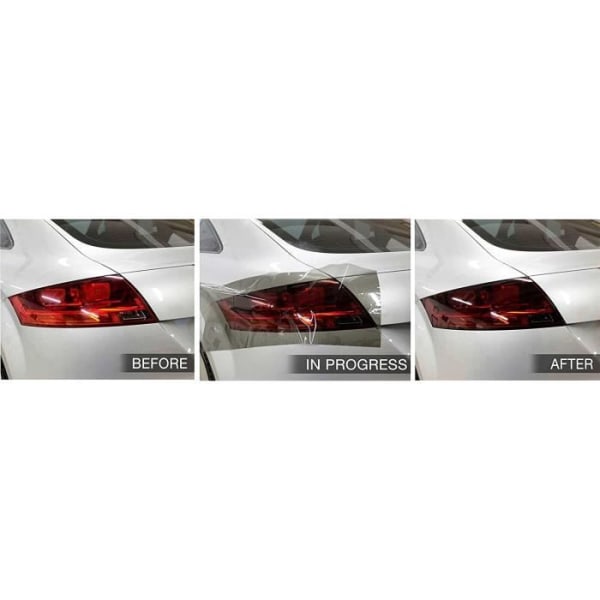 Film självhäftande - Light Wrap Car - 50 x 75 cm - Rökt - För bilens strålkastare - Gulningsresistent