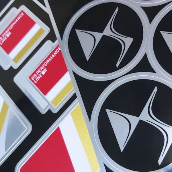 DS Performance Line Official 4 Logos Stickers