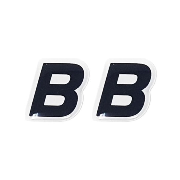 3D-klistermärke självhäftande bokstäver par "B"
