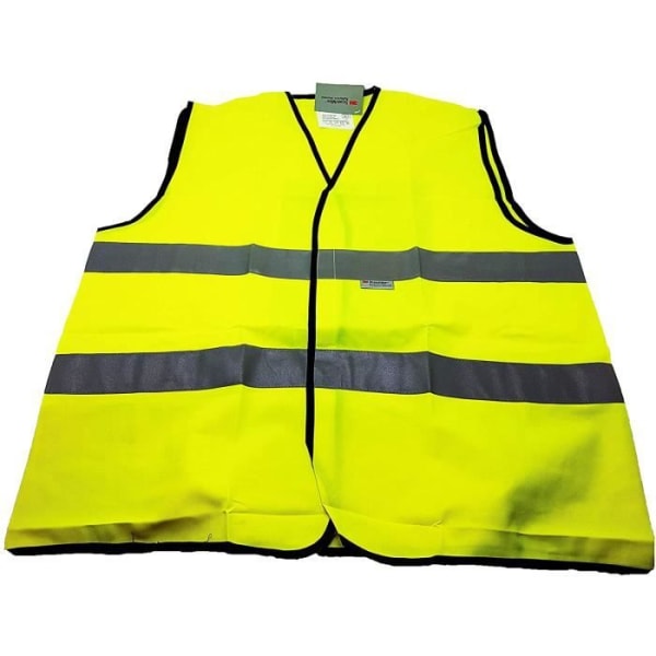 Godkendt High Visibility sikkerhedsvest, Fluorescerende Gul