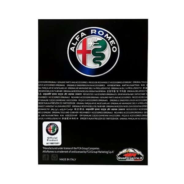 3D Alfa Romeo Logo-mærkat, 21 mm, 2 stk