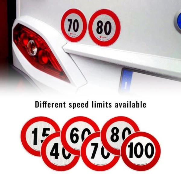 EU-godkänd Speed Limit Sticker, 15 km/h
