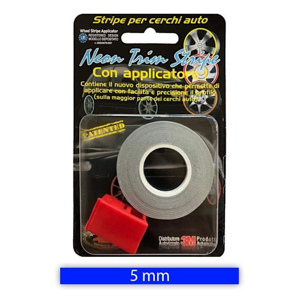 Klebebånd - Racing - Blå - 5 mm x 6 mt - Personalisering af fælge - Høj modstandskraft Blå
