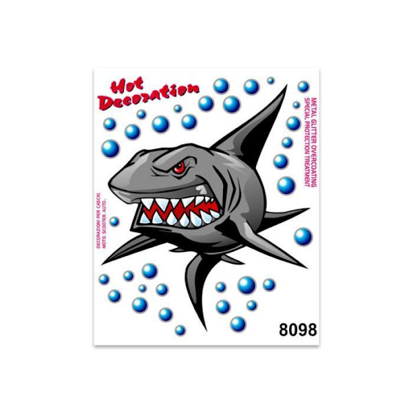 Klistermærke Shark Sticker, 14 x 16 cm