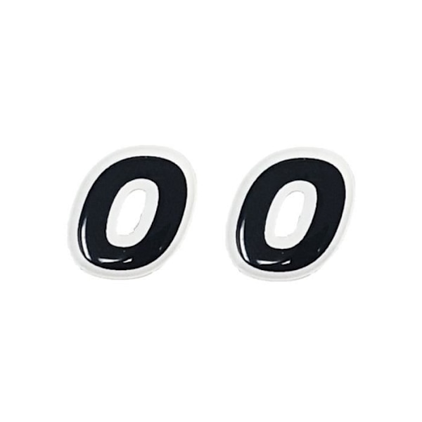 3D-klistermärke självhäftande bokstäver "0"