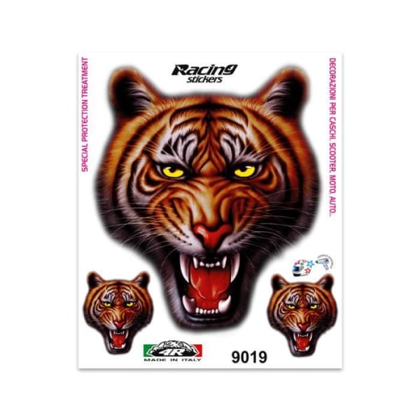 Klistermärke Jaw Tiger Sticker, 20 x 24 cm