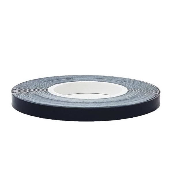 Brydende hjulstriber til motorcykelfælge, sorte, 5 mm x 6 mt