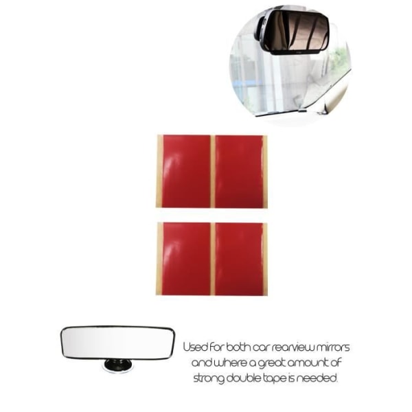 3M Dobbeltsidet Tape Fliser Bakspejle 12 stk