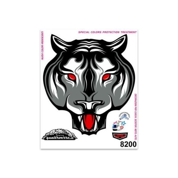 Klistermärke White Tiger Sticker, 14 x 16 cm