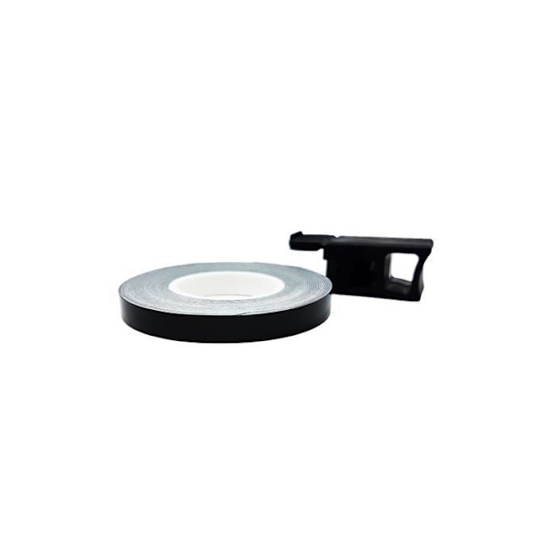 Reflekterande tejp - Ej specificerat - 7 mm x 6 mt - Svart - Mångsidig - Racinglook Svart