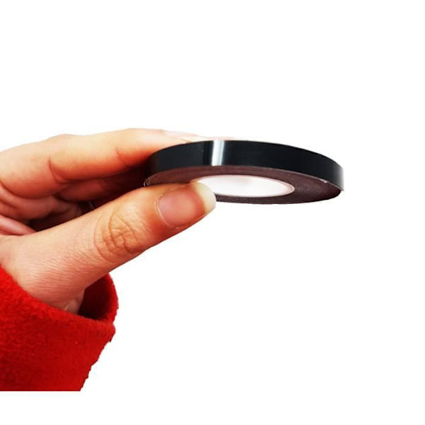Reflekterande tejp - Ej specificerat - 7 mm x 6 mt - Svart - Mångsidig - Racinglook Svart