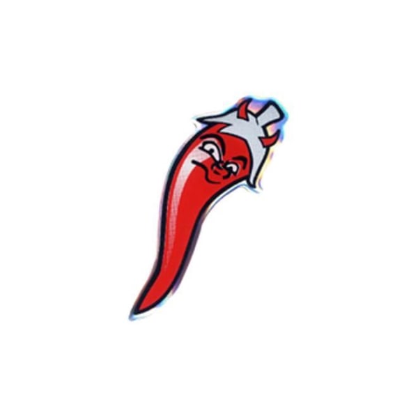 3D Chilipeppar klistermärke