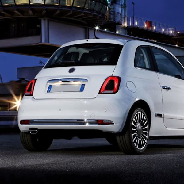 Interiördekaler - Abarth och Fiat - Strålkastare - Mattsvart - Paket med 2 - Väderbeständig